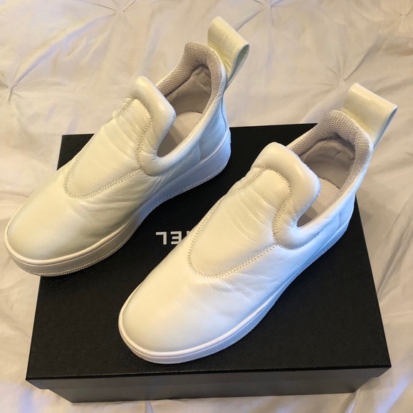 Celine Shoes - Celine leather platform slip-on sneakers